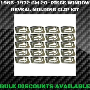 1965-1972 Impala SS Rear Glass Window Front Windshield Molding Trim Reveal Clips - Bild 1 von 3