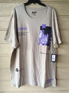Brooklyn Cloth mens Beige Legend 100% Cotton Short Sleeve T Shirt size 3XL 3X - Picture 1 of 8