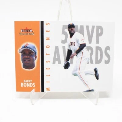 Barry Bonds 5 MVP Awards insert Card 2003 Fleer Tradition Baseball #25/25 - Image 1 of 4