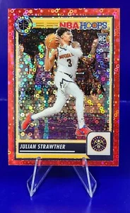 Julian Strawther 2023-24 NBA Hoops Premium #213 Nuggets Red Disco Prizm /149 RC - Picture 1 of 2