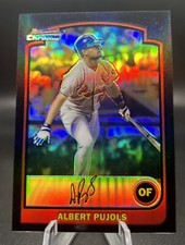 2003 Bowman Chrome Albert Pujols #24 Refractor Cardinals Sharp!!