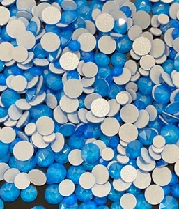 ELECTRIC BLUE IHC Austria 2088 Crystal Flatback Rhinestone 12ss 16ss 20ss 30ss - Picture 1 of 6