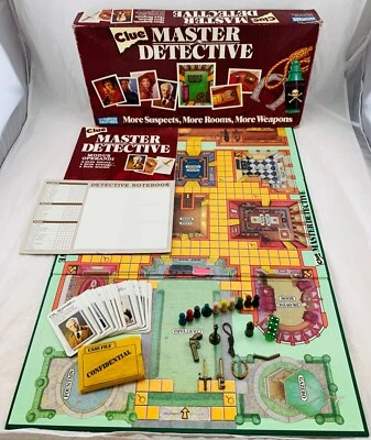 1988 Clue Master Detective Board Game by Parker Brothers Complete Good Cond - Image 1 of 4