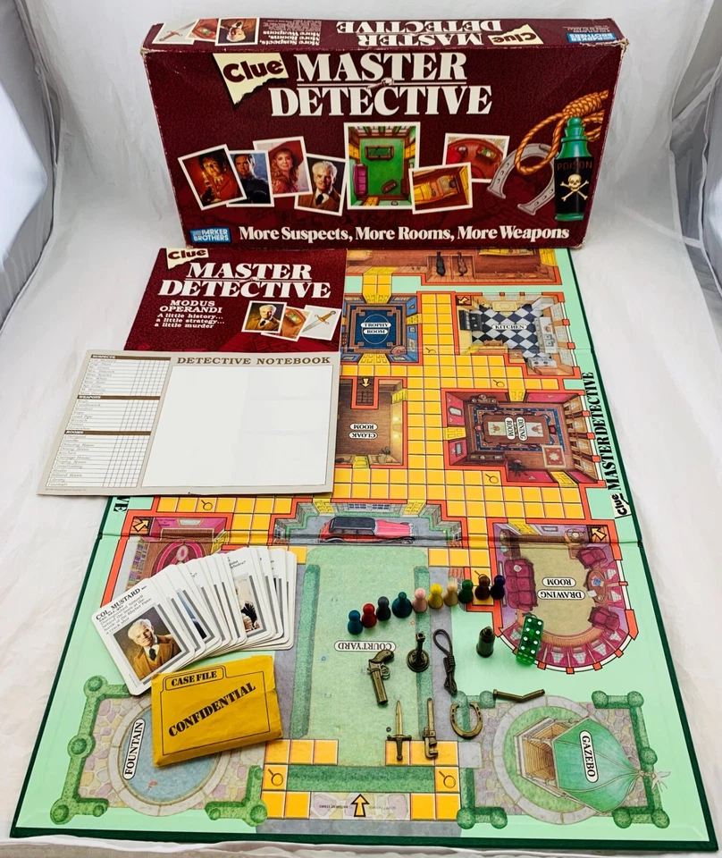1988 Clue Master Detective Board Game by Parker Brothers Complete Good Cond - Image 1 of 4