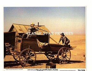CC80 Jack Palance John Mills wagon Oklahoma Crude 1973 color lobby card