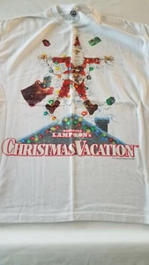 NATIONAL LAMPOON'S CHRISTMAS VACATION CHEVY CHASE SIZE LARGE T-SHIRT WHITE - Picture 1 of 8