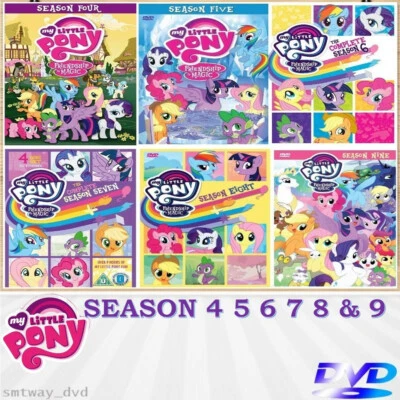 My Little Pony: Friendship Is Magic Season 4,5,6,7,8,9 DVD ~ All Region English - Image 1 of 4