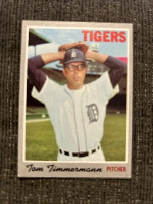1970 Topps Rookie Card #554 Tom Timmermann Detroit Tigers ExNm Free Shipping! - Image 1 of 3