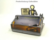 HANDMADE BUSINESS CARD HOLDER - REALTOR AT WORK DESK