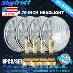8x 5.75" Round LED Headlights Hi/Lo Beam for Chevy Corvair Truck 1961-1964 US - Picture 1 of 19