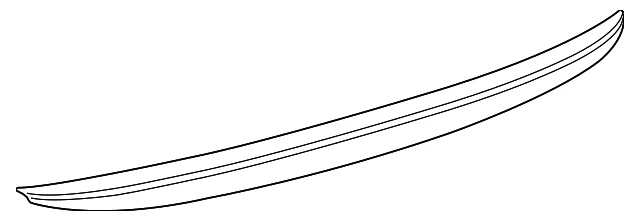 Spoiler traseiro colorido Toyota Camry 2012-2014 de fábrica 7687106908 | 76871-06908 fabricante de equipamento original - Imagem 1 de 1