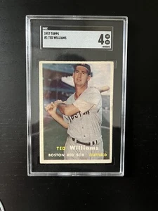 1957 Topps # 1 Ted Williams SGC 4 VG EX - Picture 1 of 2