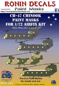 1/72 Ronin Decals CH-47 Paint Masks for Airfix Kit - Picture 1 of 4
