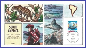 USA7 #2277 U/A COLLINS HAND PAINTED 5 FDC   E-rate Earth - Picture 1 of 1