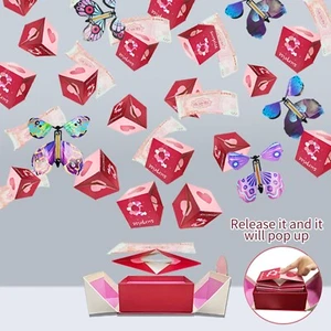Surprise Bounce Box Valentine's Day Birthday Gift Bounce Box Bounce Red - Picture 1 of 5