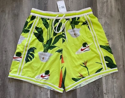 Pantalones Cortos de Baloncesto Nike DNA Court Cortez Naranja Lima para Hombre Talla 2XL DV9615-321 Foto 1 de 4