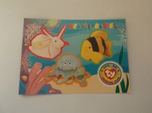 Ty Beanie Babies Official Club "THE OCEAN 1" #4 Sticker Trading Card 1999 - Picture 1 of 2