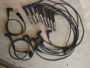 MERCEDES R129 W124 W140 500SL S500 400E SPARK PLUG WIRES COMPLETE SET BREMI - Picture 1 of 5
