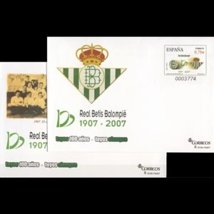Sobres Enteros Postales 116/17 2007 Exposición Centenario del Real Betis Sevill - Picture 1 of 1