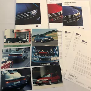 1996 Saab Car Press Kit 9000 900 Convertible Turbo GERMAN Market - Picture 1 of 14