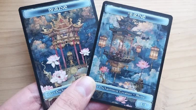  2x Shrine Token modern style / 2x Token de Altar. MTG  - Imagen 1 de 4