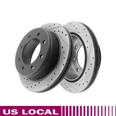 Задние перфорированные тормозные диски для Chevrolet Silverado GMC Sierra 2500 1999-2017 - Изображение 1 из 4