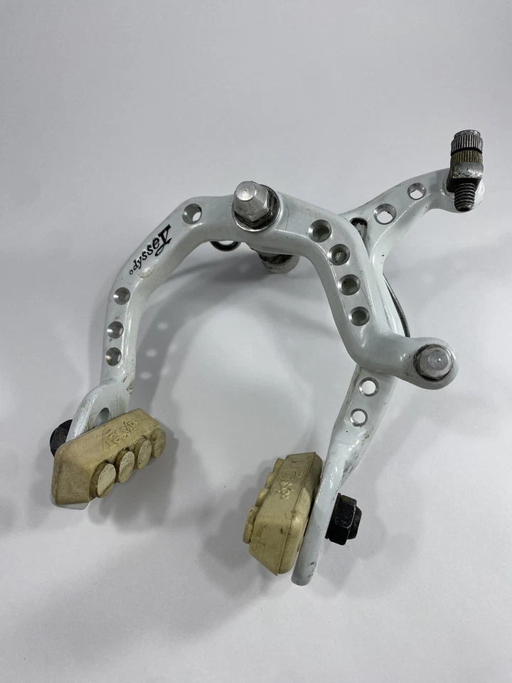 Odyssey System 2000 1985 freno trasero blanco grabado logotipo Old School vintage BMX Foto 1 de 4