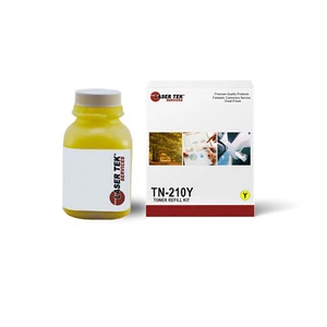 LTS TN210 Yellow Toner Refill Kit Compatible for Brother HL-3040CN, MFC-9010CN - Picture 1 of 4