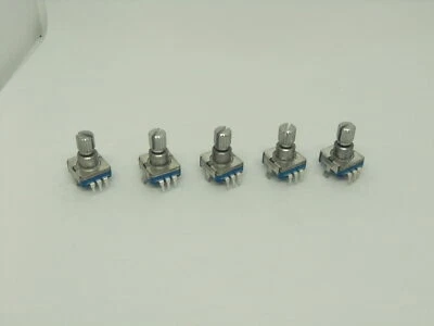 5x Pack Rotary Encoder 5 Pins Digital Potentiometer EC11S Push Switch 12.5 KQ F - Image 1 of 4
