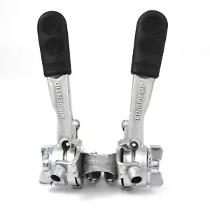 Shimano Fingertip stem mounted clamp on shift levers with black boots, 1970-80's - Picture 1 of 13