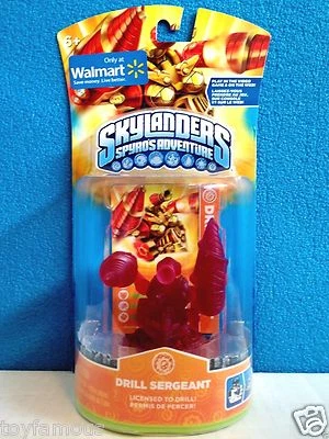 *NEW Skylanders Spyro's Adventure **CLEAR RED DRILL SERGEANT** Walmart Exclusive - Image 1 of 2