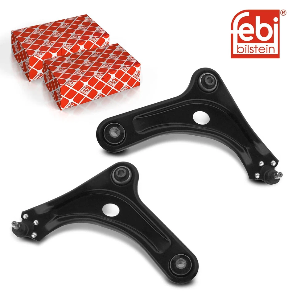2x Original Febi Brazo de Control Delantero Inferior Para Citroën C3 II Sc - Imagen 1 de 1