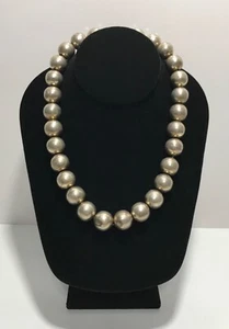 Vintage Taxco Mexiko Sterlingsilber Kugel Perle 19" Halskette 121,4 gr - Bild 1 von 11