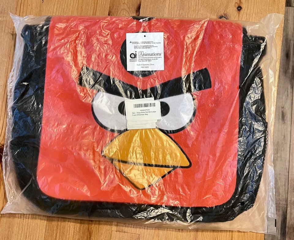 NUEVO MENSAJERO ROJO ANGRY BIRDS CARA GRANDE CON LICENCIA ROVIO Foto 1 de 4