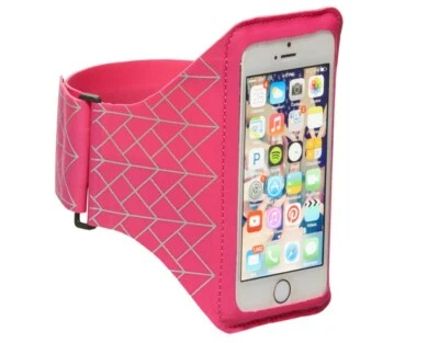 Braçadeira de corrida leve STM para iPhone 6/6S - Rosa - para exercícios de corrida na academia - Imagem 1 de 3