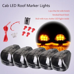 Cab Marker Roof Top Running Light Covers 5 Pieces fit Ford 1999-2016 E-150 E-250 - Picture 1 of 10