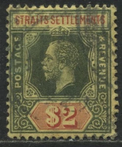 Straits Settlements KGV 1915 $2 used - Picture 1 of 1