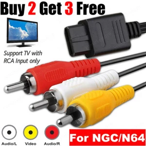N64 AV to HDMI Cable Audio Video AV Cable Cord for Nintendo 64 N64 Gamecube 6FT - Picture 1 of 12