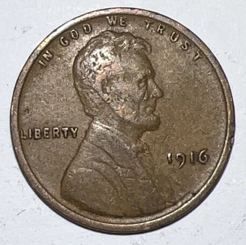 VF 1916 Lincoln Wheat Cent Philadelphia Mint Penny USA 1c ACTUAL PHOTOS H8 Cover