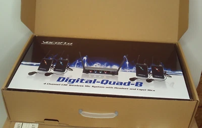 Vocopro® DIGITAL-QUAD-B2 Hybrid 4-Channel LAVALIERE HEADSET WIRELESS MICROPHONE - Image 1 of 4