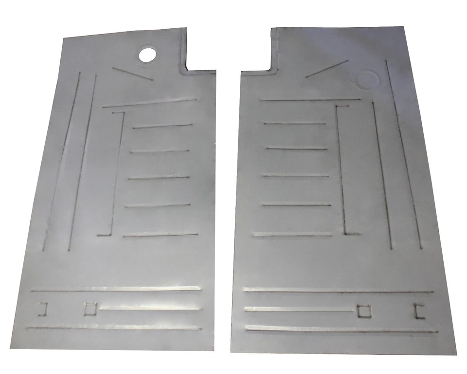 Ford Tudor Custom Deluxe Crestline 1949 1950 1951 sartenes de piso delantero de longitud completa Foto 1 de 2