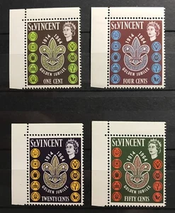 ST. VINCENT - 1964 50th Anniversary of Boy Scouts set NHM SG 221-224 - Picture 1 of 1