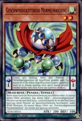 Yugioh LED8-DE015 Geschwindigkeitsroid Murmelmaschine Common B3114 - Bild 1 von 2