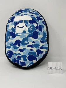*RARE* A Bathing Ape BAPE ABC Ape Head Cushion Blue SS17 100% Authentic - Picture 1 of 7