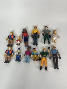 Lot Of 12 Vintage Play Doll Figurines Little Times Play school CAT Construction - Picture 1 of 4