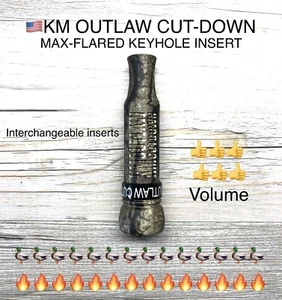 🇺🇸Kirk McCullough KM OUTLAW CUTDOWN Duck Call Max-Flared Ultimate Camo - Picture 1 of 3