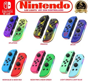 New Nintendo Switch Joy Con Controller Gamepad Wireless Pair Left & Right Set - Picture 1 of 23
