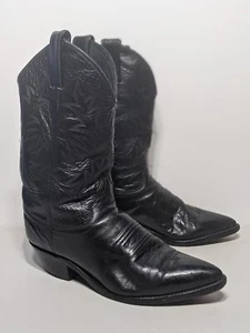 Justin Botas Vaqueras Western Clásicas Cuero Negras Para Hombre EE. UU. Talla 6.5B Hechas en EE. UU. - Imagen 1 de 20