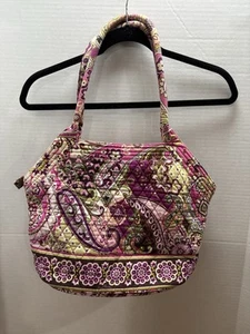Vera Bradley Maggie Shoulder Bag Purse Floral Purple/Pink Multicolor ￼ - Picture 1 of 17