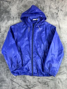 Vintage Stag Sport by White Stag Windbreaker Jacket Blue Nylon XL Hong Kong 80s - Picture 1 of 7